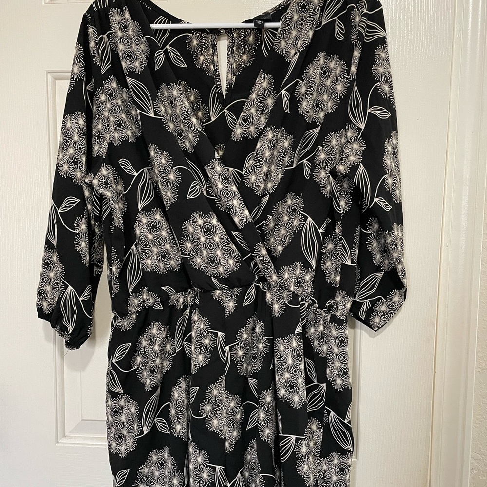 Black and white romper
